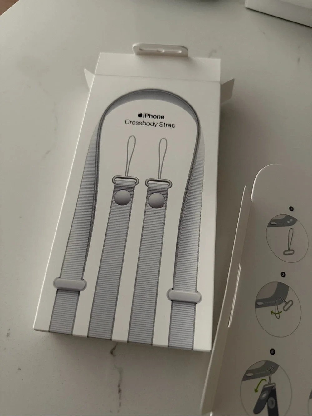 Apple iPhone Crossbody Strap – Light Gray